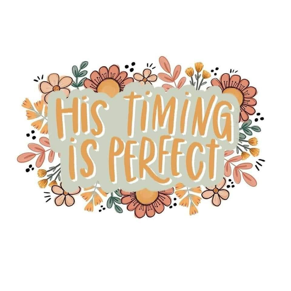 His timing is perfect