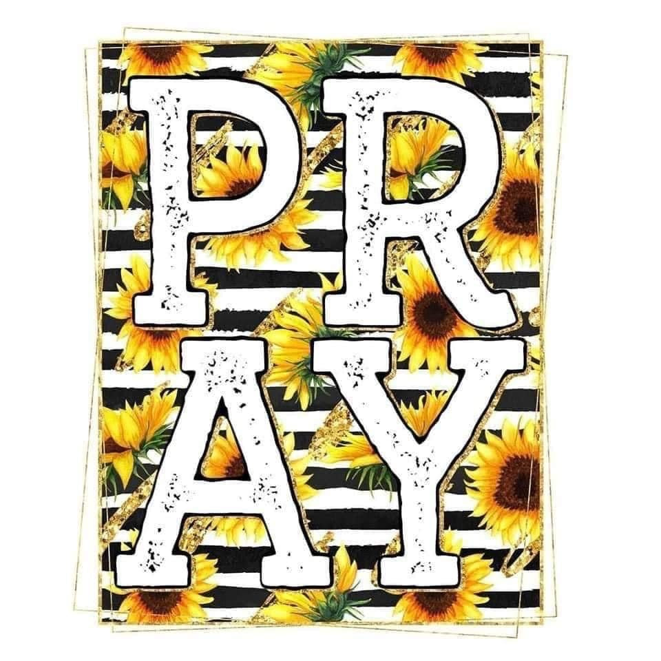Pray with sunflowers
