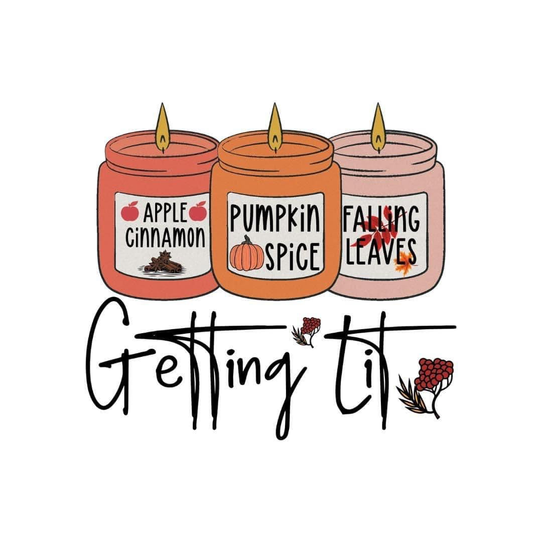 Getting lit fall candles